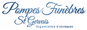 logo bleu pompes funebres saint gervais